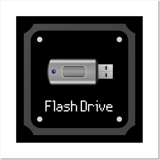 USB and Flash Drive | Tech Couple Wall Art by monoblocpotato